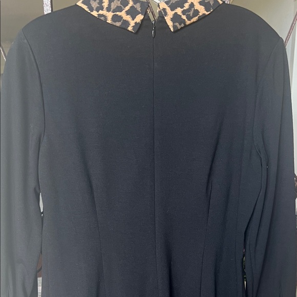 Talbots Black Dress with Leopard Accents - Picture 6 of 7